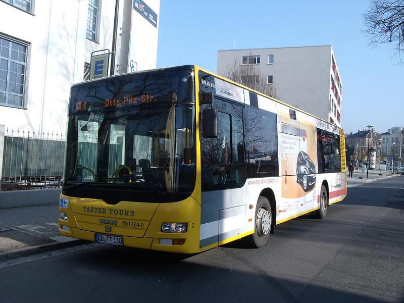 MAN Lion´s City Midi (A 47) - DD TT 110 - (Wagen 900 164) - in Dresden-Striesen, Altenberger Strae