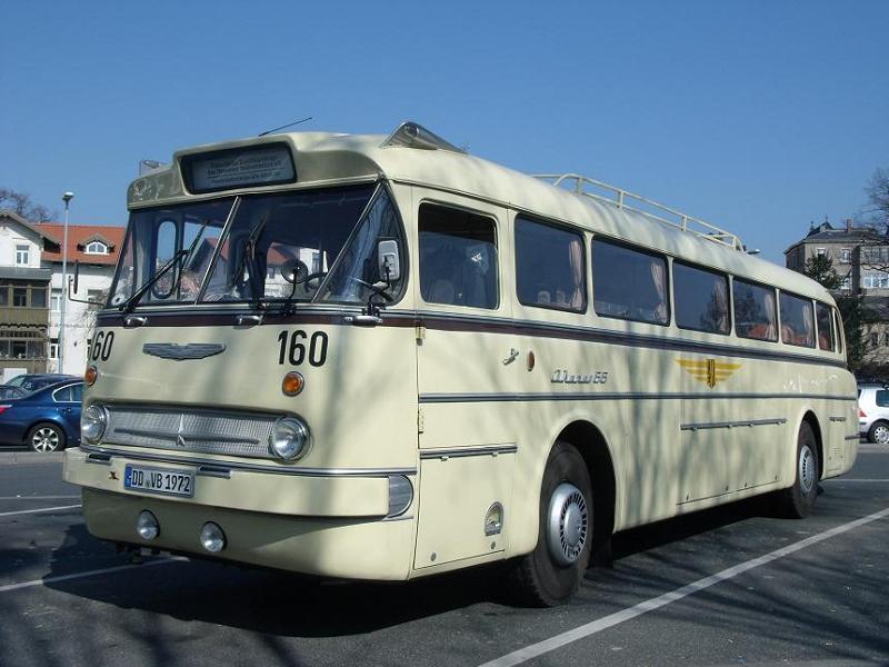 Ikarus 66 - DD VB 1972 - in Meien, Busbahnhof (100 Jahre Busverkehr im Meiner Land)