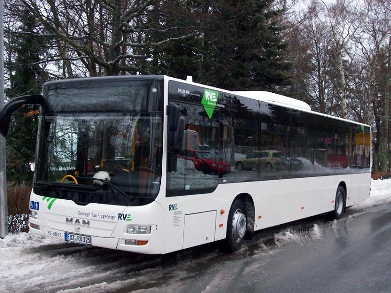 MAN Lion´s City  - ERZ RV 125 - (Wagen 35-8825) - in Annaberg-Buchholz, Geyersdorfer Strae