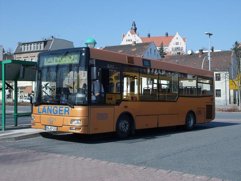 MAN/Gppel NM 223 - RG KP 211 - in Meien, Busbahnhof (24.Mrz 2012)