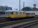 DB BahnBau - Gleismesszug - abgestellt - in Dresden Hbf