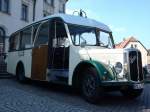 Saurer - MEI TS 66 - in Weinböhla, am Zentralgasthof (100 Jahre Busverkehr im Meißner Land)